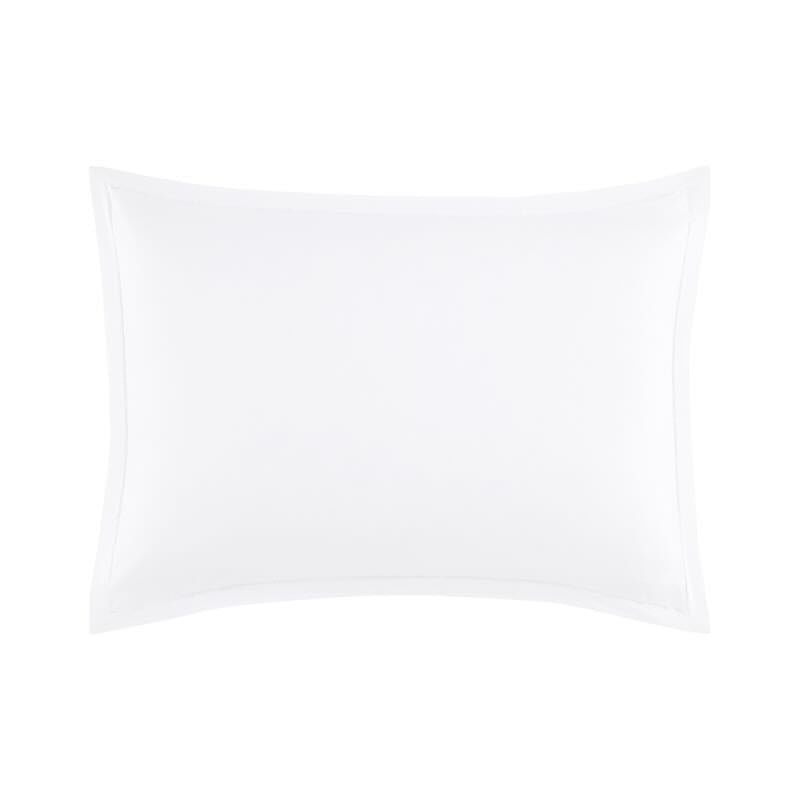 Batiste Blanc White Bedding by Yves Delorme Pillow Sham King (Single) 21 x 37 Blanc at FIG LINENS AND HOME 5