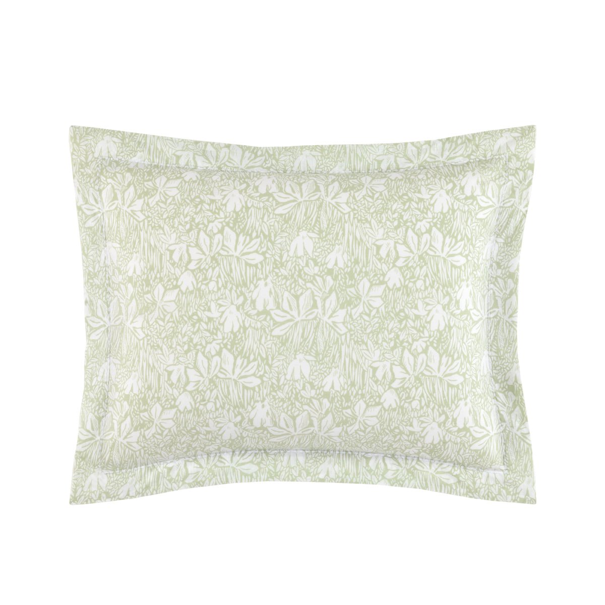 Capri Amande Organic Bedding by Yves Delorme Sham Boudoir (Single) 12 x 17 Amande at FIG LINENS AND HOME 11