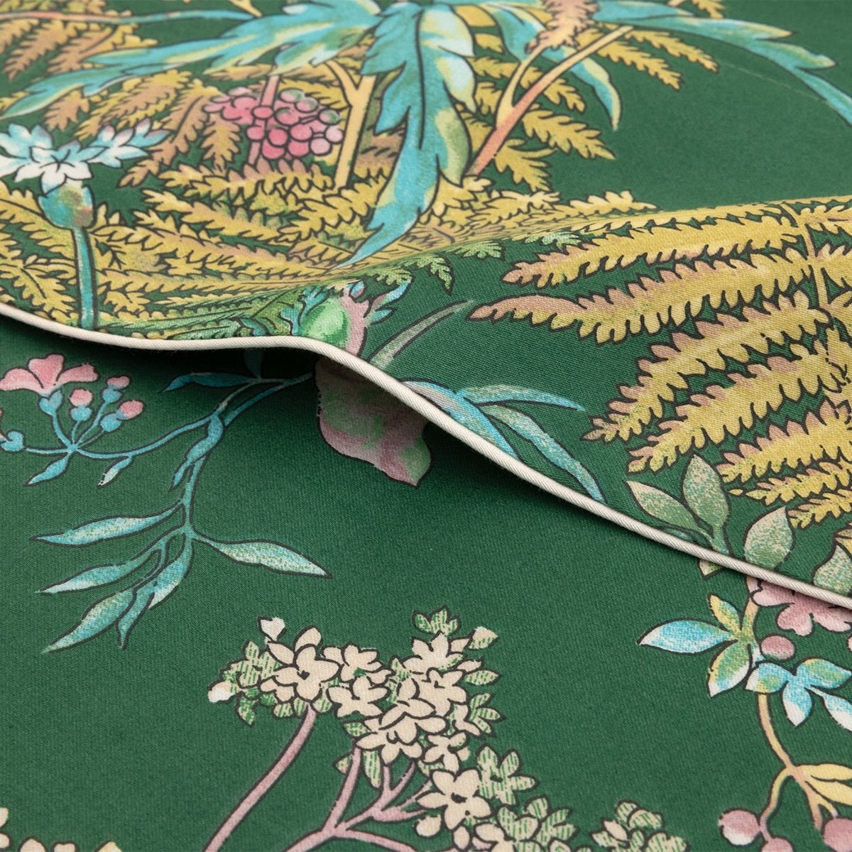 Contes Bedding by Yves Delorme Flat Sheet Twin 70 x 116 Emerald Green at FIG LINENS AND HOME 4