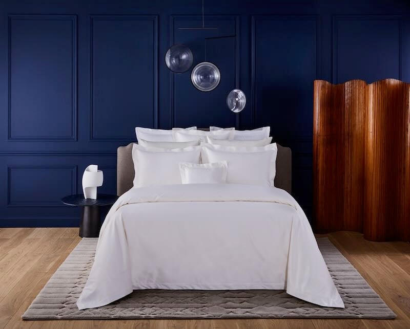 Prodige Blanc Bedding by Yves Delorme Couture at Fig Linens and Home