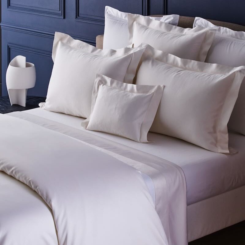 Prodige Crème Bedding by Yves Delorme Couture at Fig Linens and Home