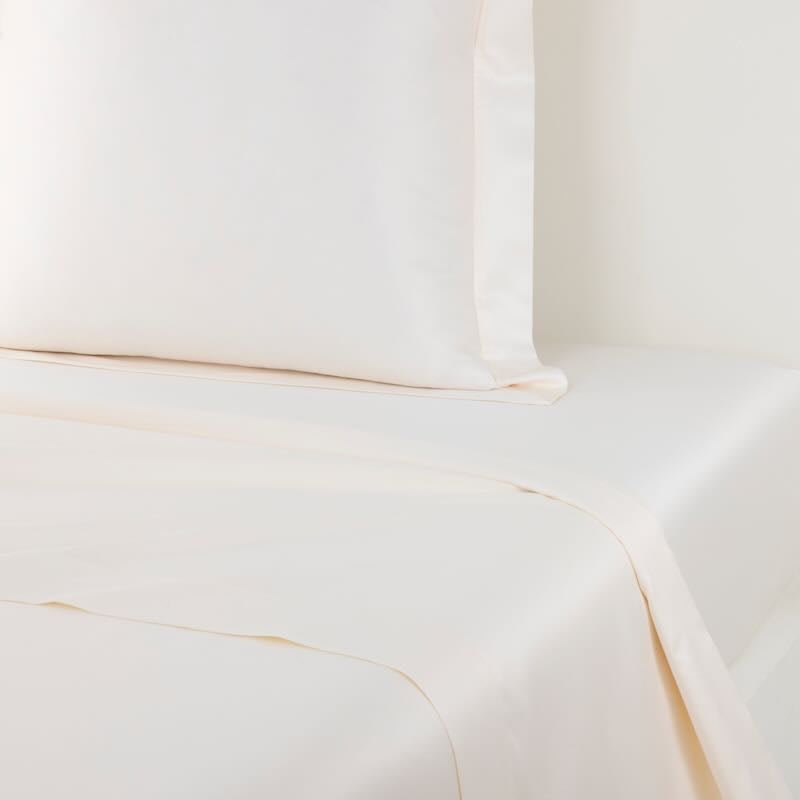 Flat Prodige Crème Bedding by Yves Delorme Couture at Fig Linens and Home