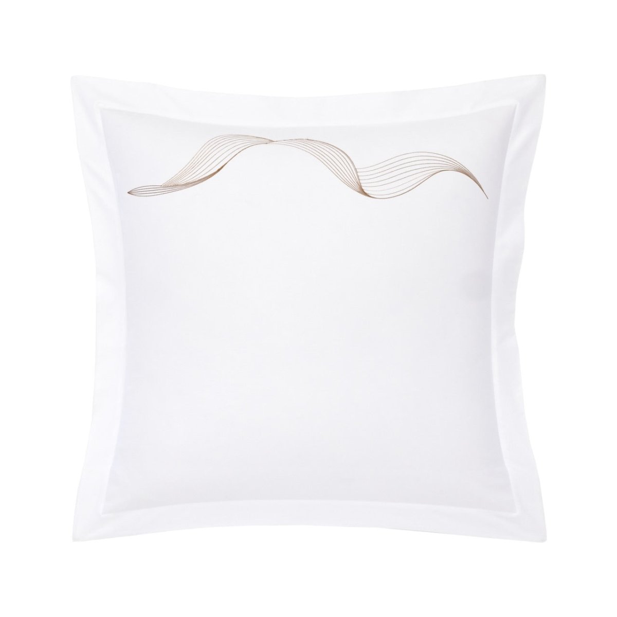 Zephyr Brun Sham Euro (Single) 26 x 26 Yves Delorme Couture at Fig Linens and Home