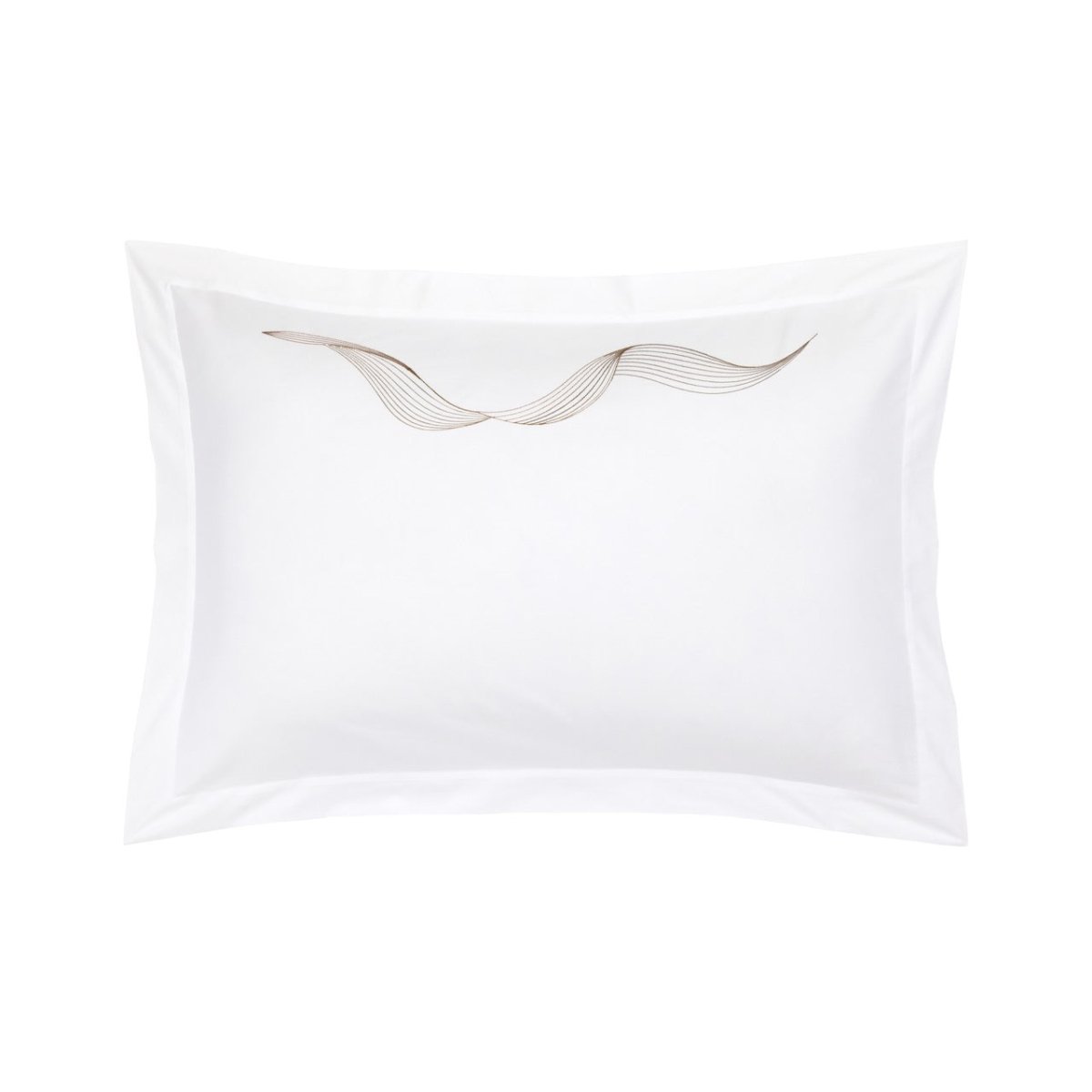 Zephyr Brun Sham King (Single) 21 x 37 Yves Delorme Couture at Fig Linens and Home