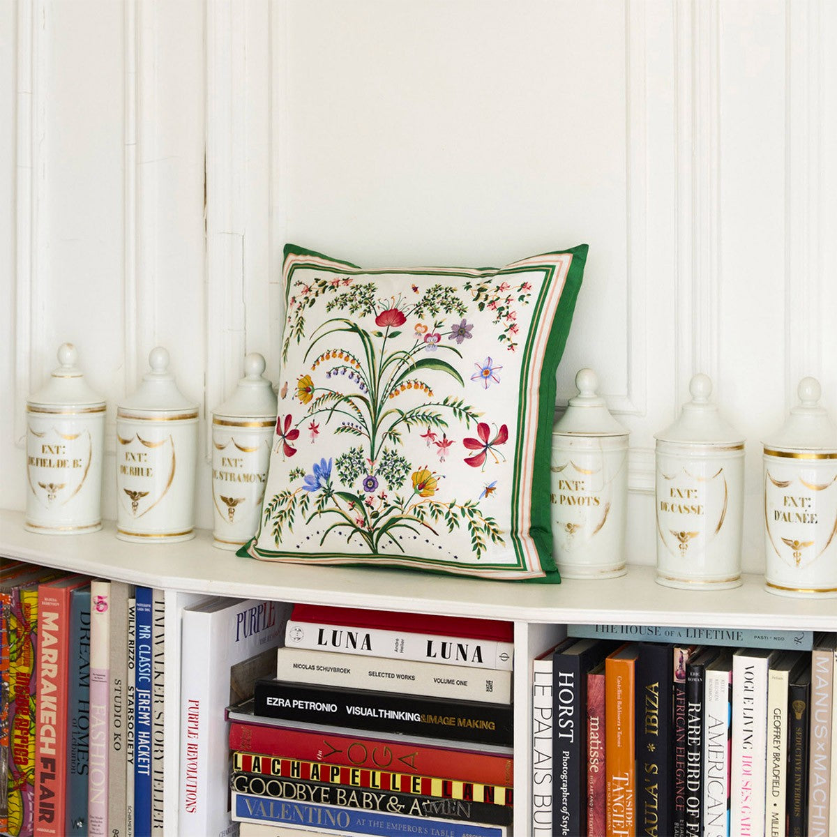 Botanic Silk Decorative Pillow by Yves Delorme