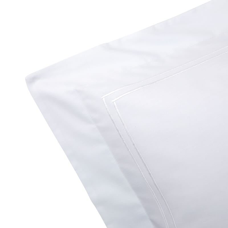 Duo Blanc Bedding by Yves Delorme Pillowcase Standard (Single) 21 x 32 Blanc at FIG LINENS AND HOME 77