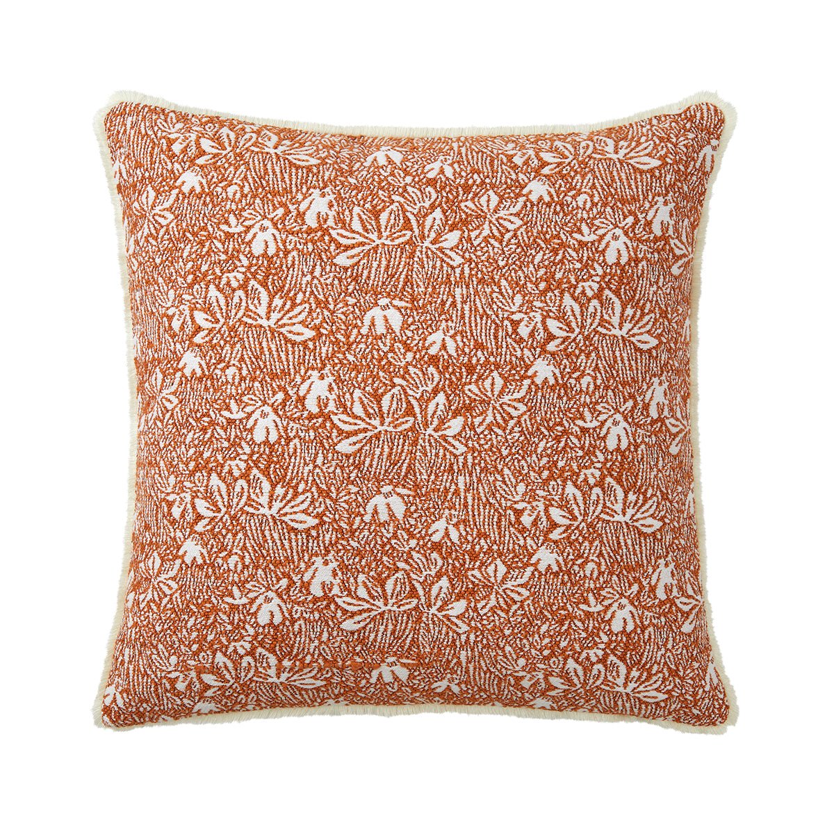 Eze Oranger Decorative Pillows by Yves Delorme Decorative Pillow 18 x 18 Oranger at FIG LINENS AND HOME 1