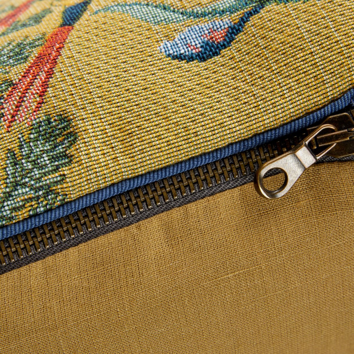 Ezio Bronze Decorative Pillow by Yves Delorme at Fig Linens and Home - Zipper