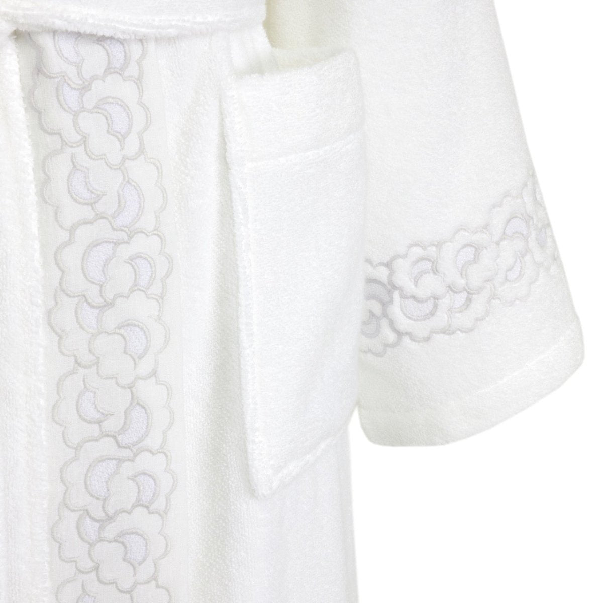 Festons Women's Kimono Bathrobes by Yves Delorme at Fig Linens and Home - Sleeve Detail