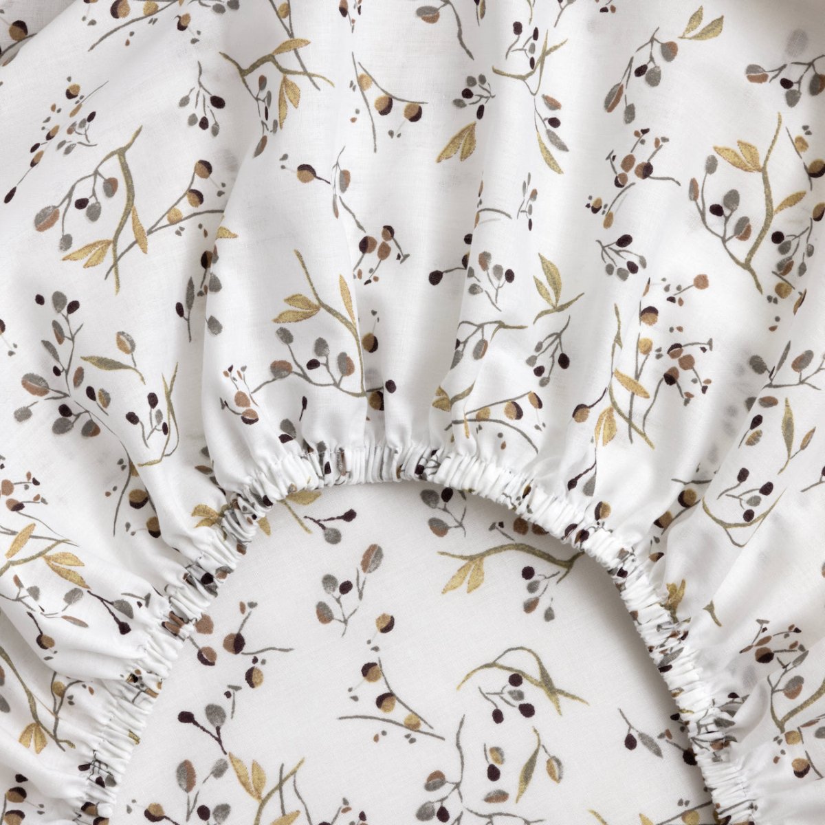 Fleurs Fitted Sheet by Yves Delorme King Fitted Sheet Multi at FIG LINENS AND HOME 2