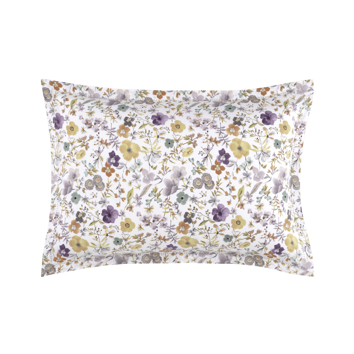 Fleurs Sham by Yves Delorme King Sham Multi at FIG LINENS AND HOME 5