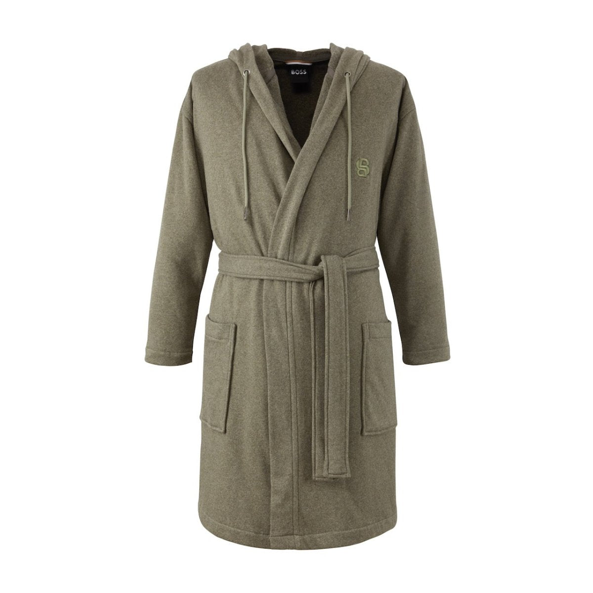 Yves Delorme Robe - Evening Kaki Hooded Bathrobe (Unisex) S Hugo Boss Home