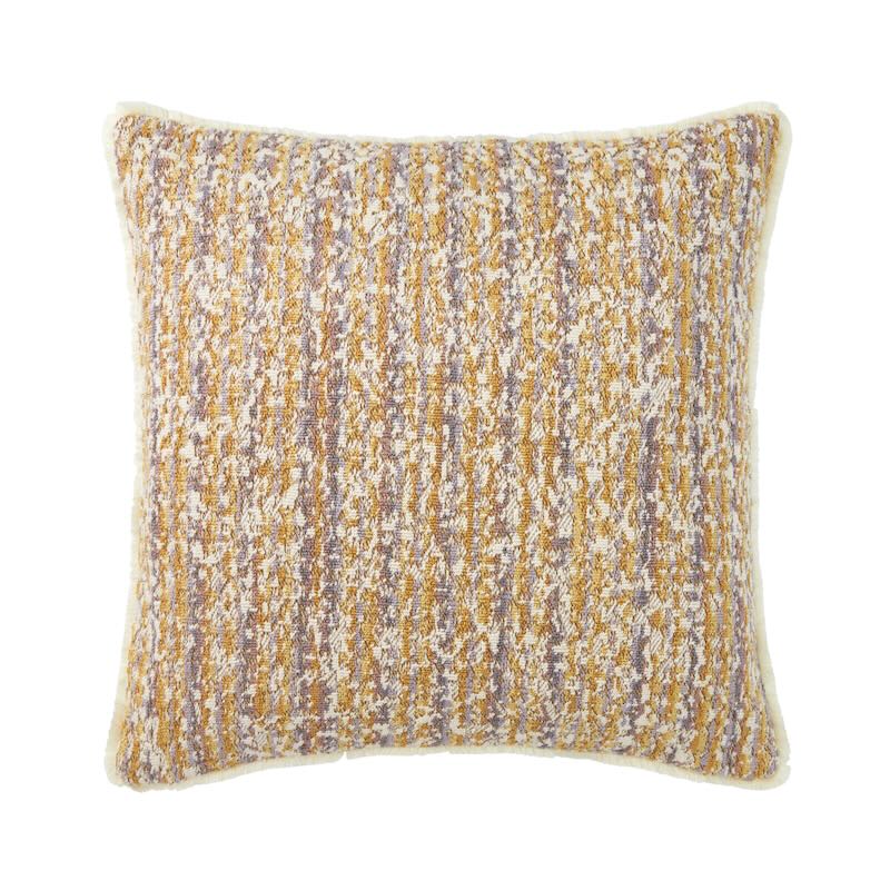 Illusion Orge Decorative Pillow by Yves Delorme Decorative Pillow 18 x 18 Orge at FIG LINENS AND HOME 6