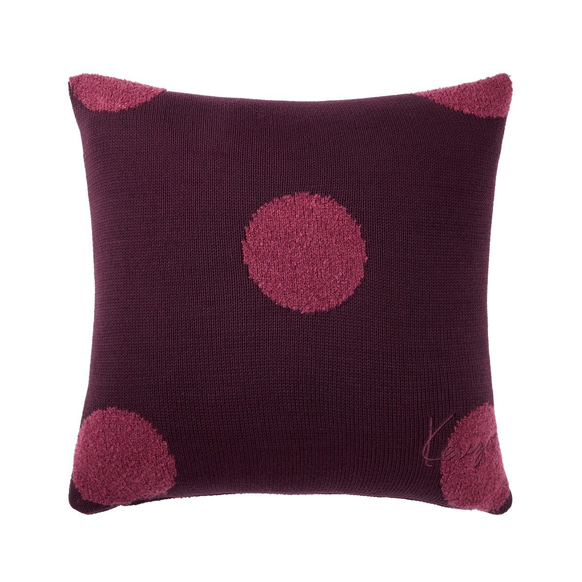 K Dot Bordeaux Decorative Pillow by Kenzo Paris - view 1