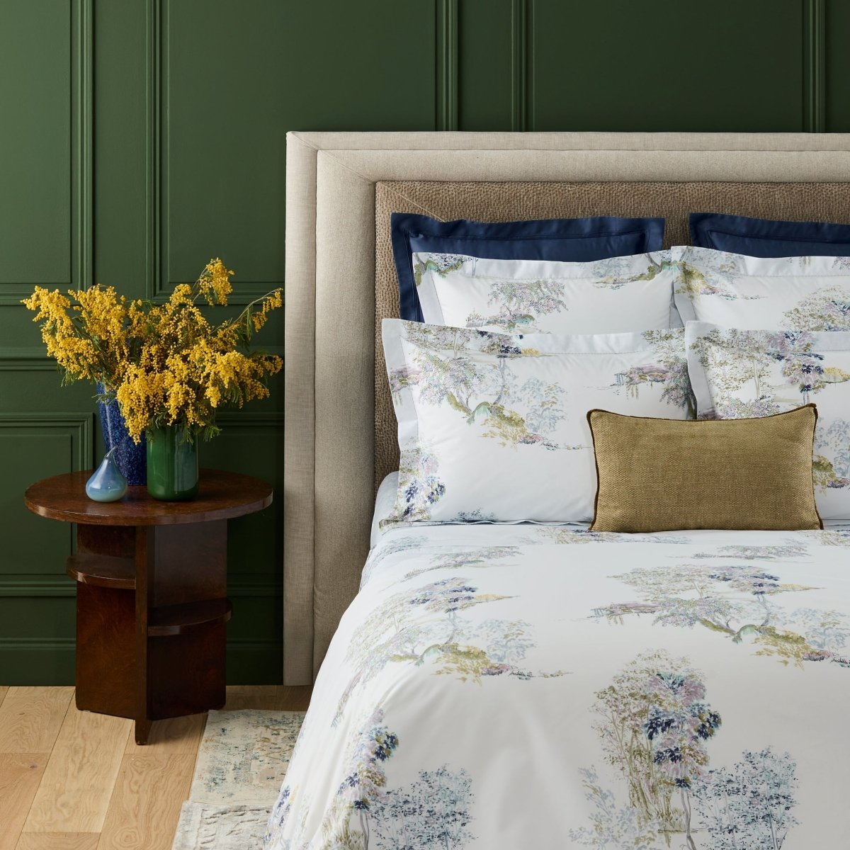 Lande Duvet Cover by Yves Delorme at Fig Linens and Home - Bedding Lifestyle Image 3