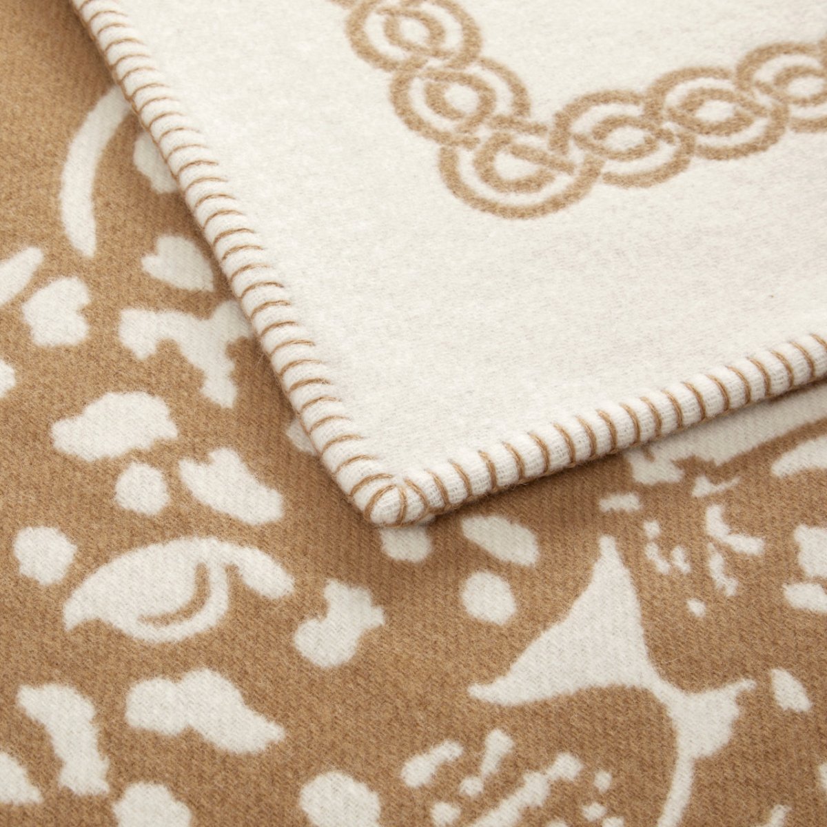 Leopard Camel Throw by Yves Delorme Throw 51" x 67" Camel at FIG LINENS AND HOME 3