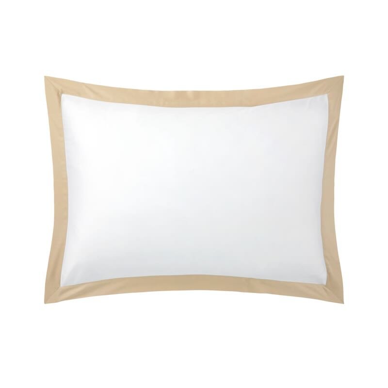 Linea Dune Organic Bedding by Yves Delorme Pillow Sham Standard (Single) 21 x 30 Dune at FIG LINENS AND HOME 7