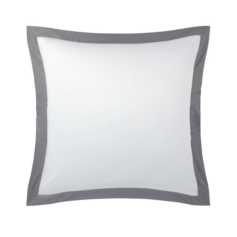 Linea Platine Bedding by Yves Delorme Pillow Sham Euro (Single) 26 x 26 Platine at FIG LINENS AND HOME 32