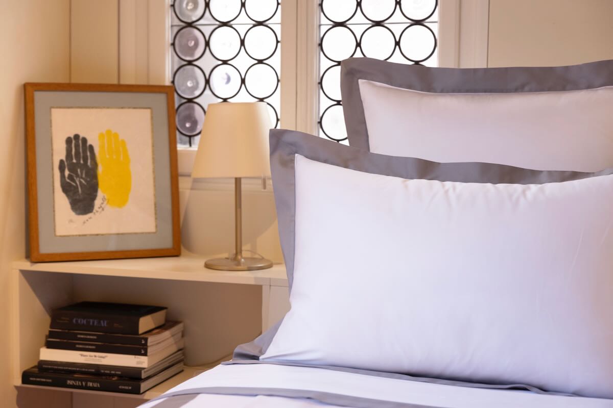 Linea Platine Bedding by Yves Delorme Pillow Sham Euro (Single) 26 x 26 Platine at FIG LINENS AND HOME 35