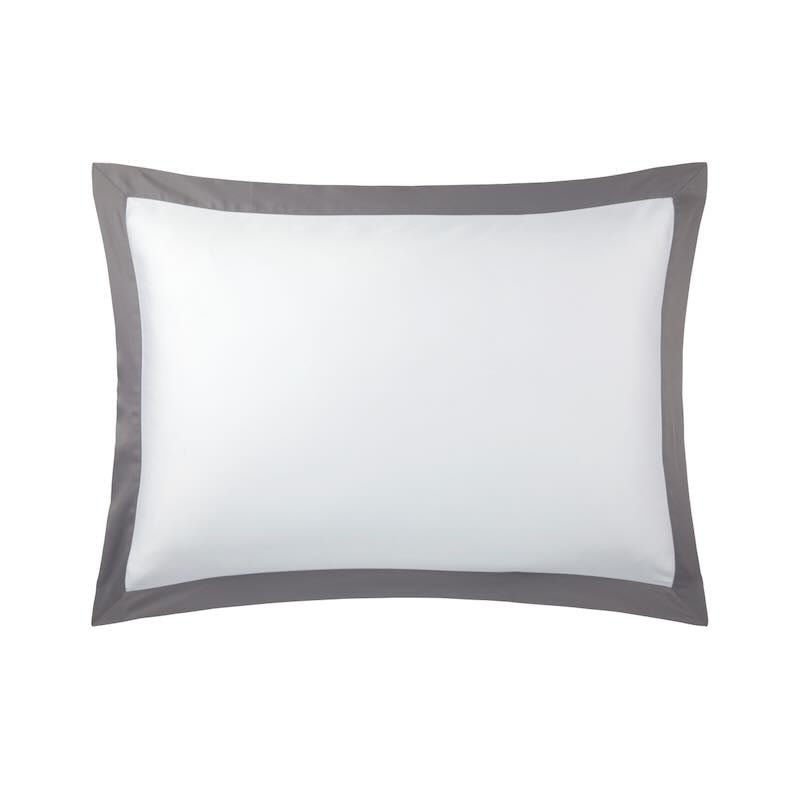 Linea Platine Bedding by Yves Delorme Pillowcase King (Single) 21 x 43 Platine at FIG LINENS AND HOME 47