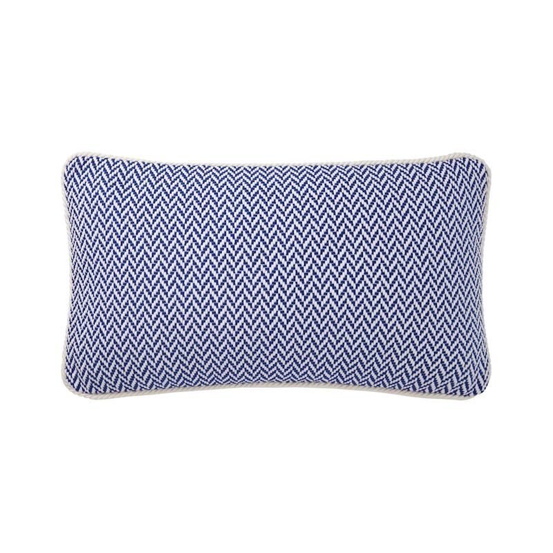 Marina Outremer Decorative Pillow by Yves Delorme Decorative Pillow 13 x 22 Outremer at FIG LINENS AND HOME 3