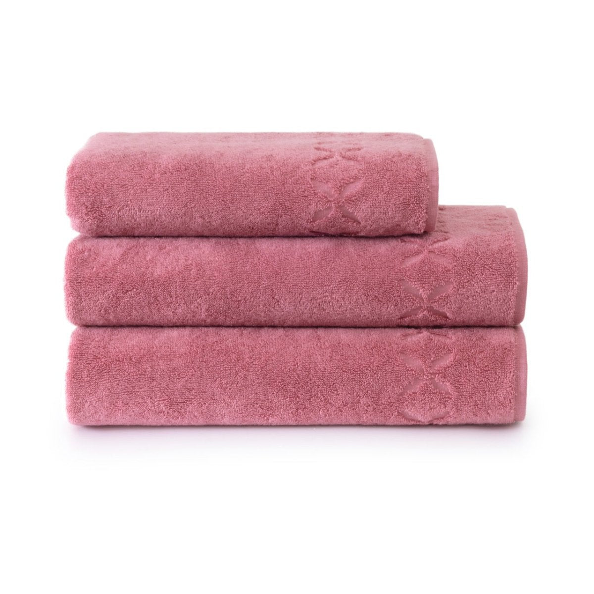 Nature Azalee Bath Towels by Yves Delorme Bath Sheet 36” x 63” Azalee at FIG LINENS AND HOME 1