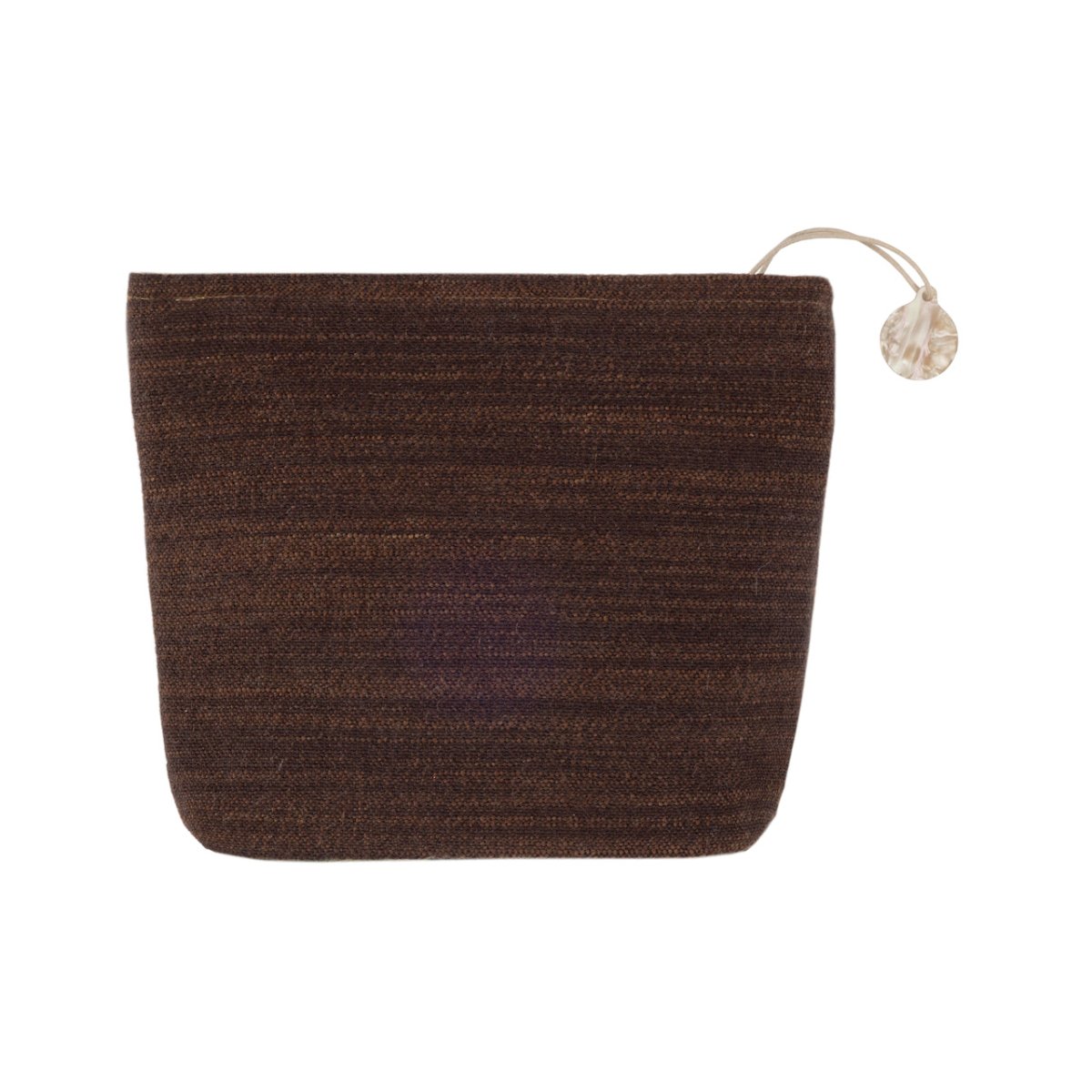 Octavio Moka Tote by Yves Delorme Tote 7" x 9" Moka at FIG LINENS AND HOME 3