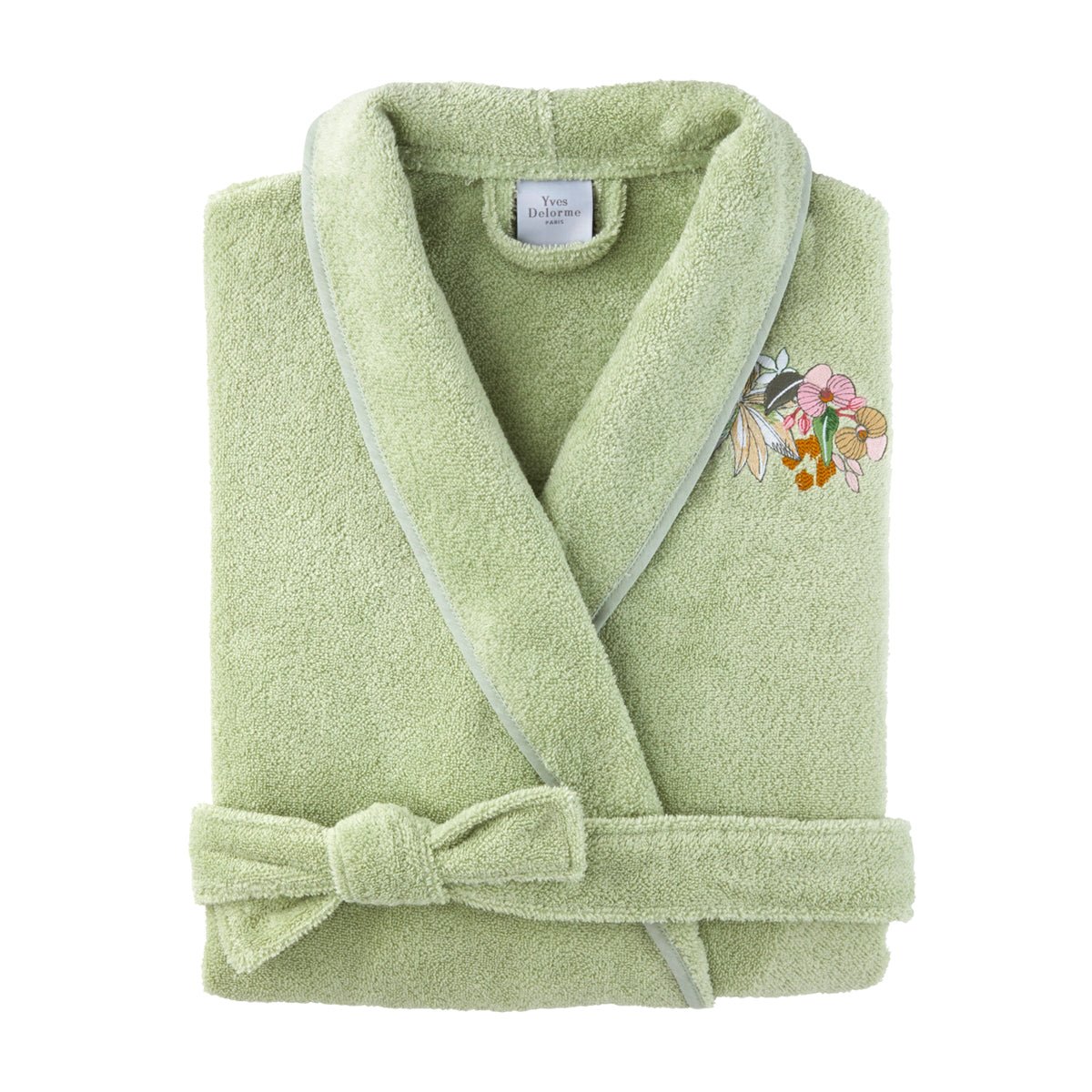 Orchidée Cotton Modal Women's Bathrobe by Yves Delorme at Fig Linens and Home 2