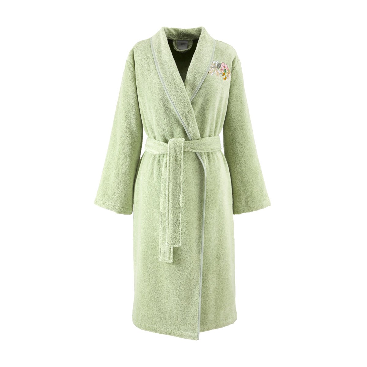 Orchidée Cotton Modal Women's Bathrobe by Yves Delorme at Fig Linens and Home 1