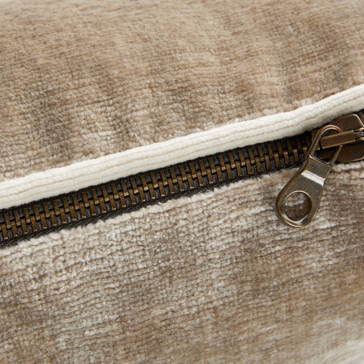 Orpheo Galet Decorative Pillow by Yves Delorme - Zipper & Fabric View