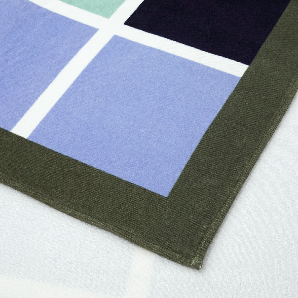 Oscar Printed Beach Towel by Hugo Boss Home at Fig Linens and Home - Sea Blue Pool Towel 3