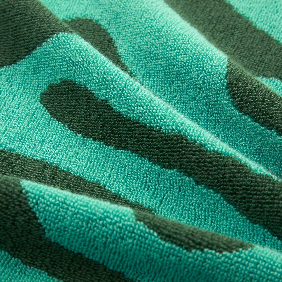 Pampa Menthe Beach Towel by Yves Delorme - Fig Linens and Home Beach & Pool Towels Detail of Pattern