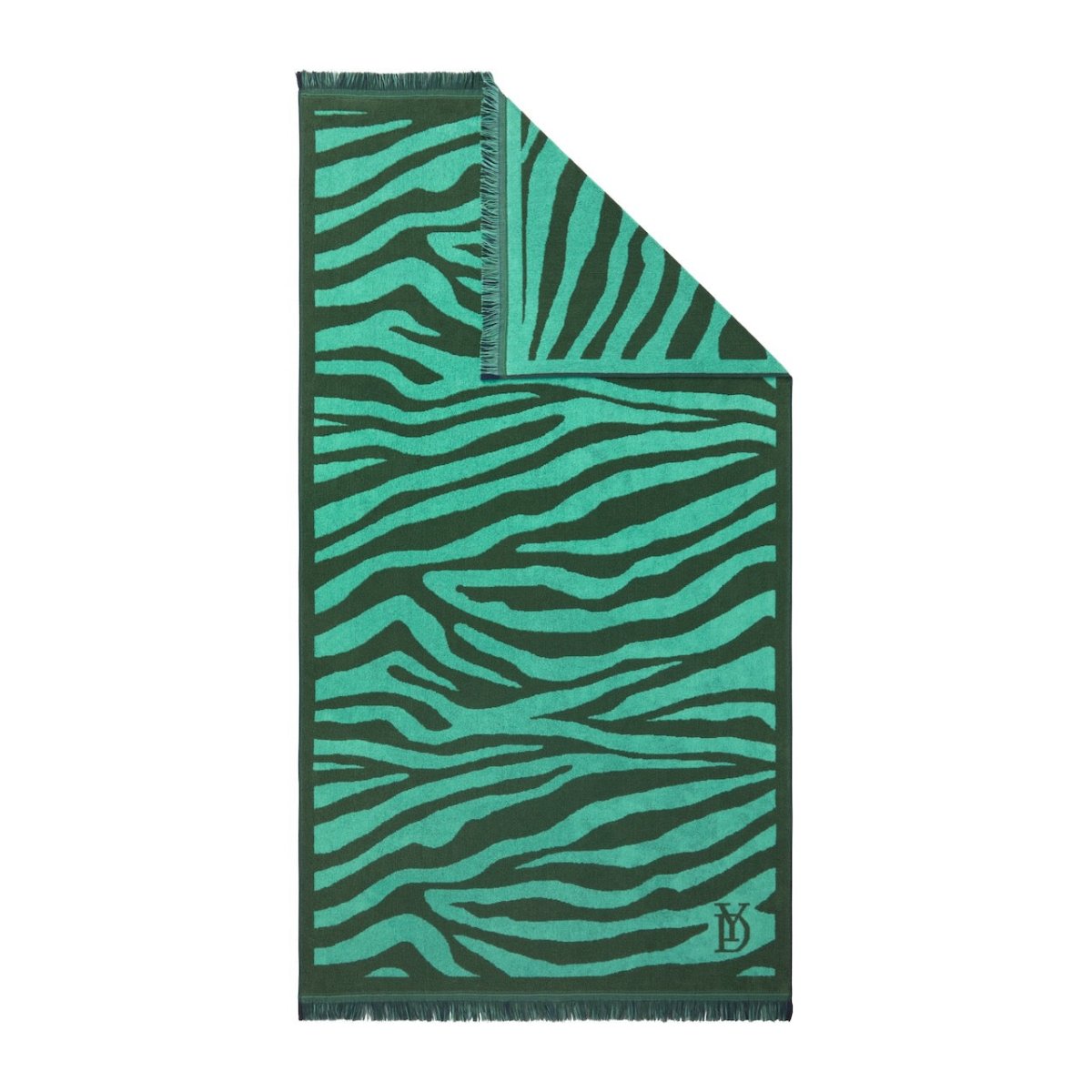 Pampa Menthe Beach Towel by Yves Delorme - Fig Linens and Home Beach & Pool Towels 1