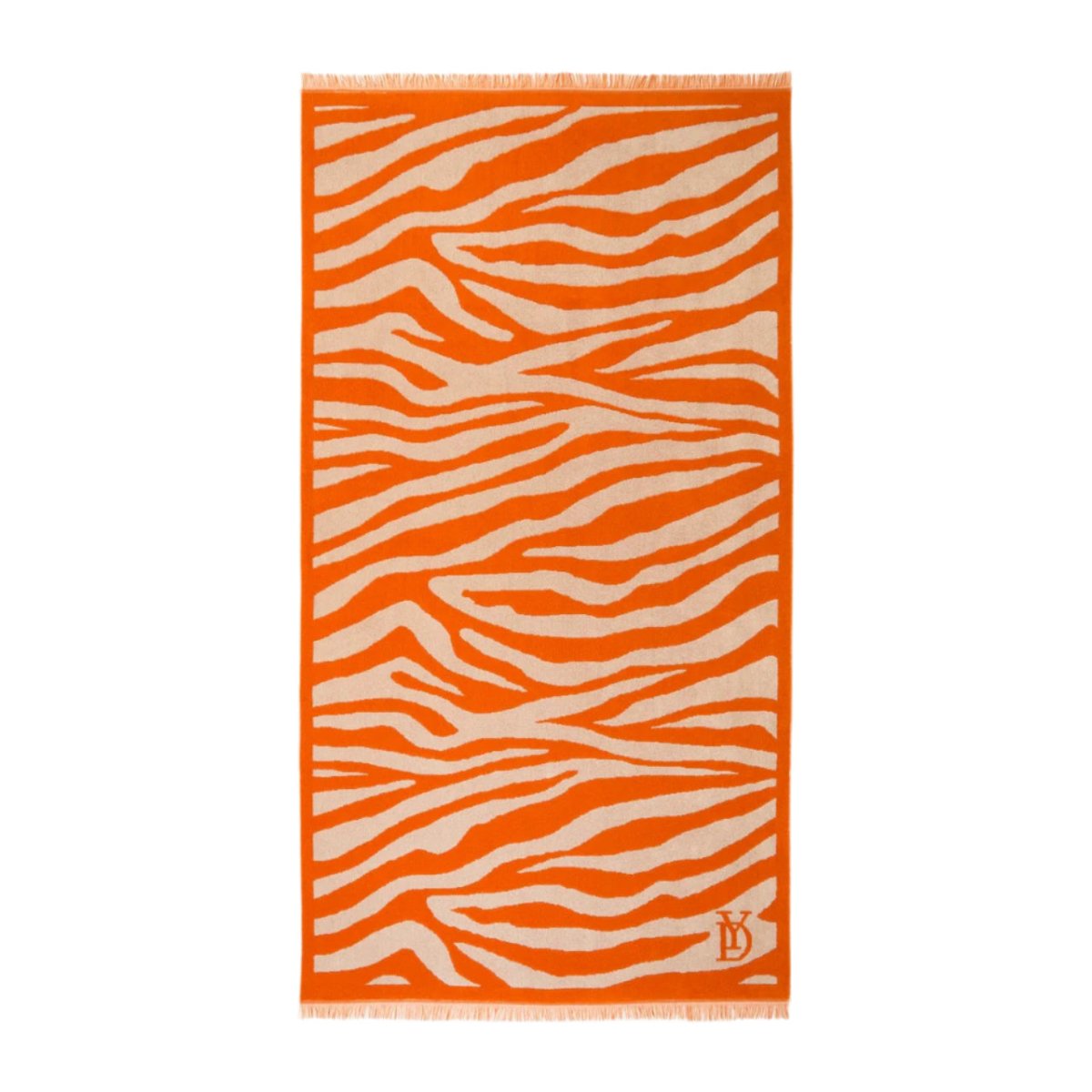 Pampa Safran Orange Beach Towel by Yves Delorme - Fig Linens and Home Beach & Pool Towels 2