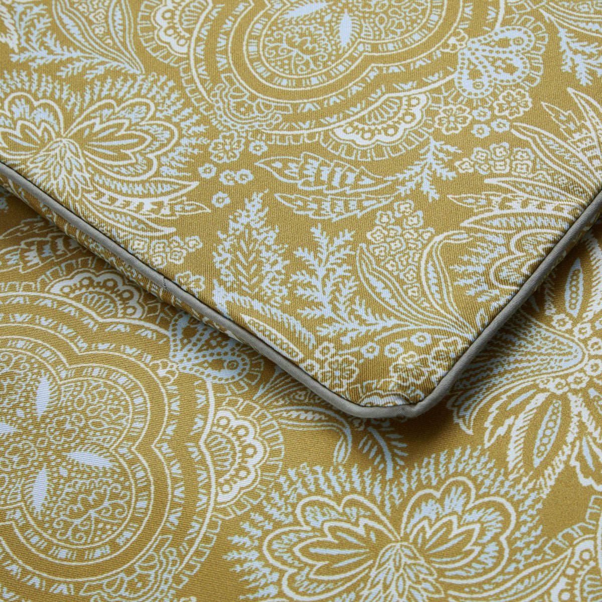 Patio Silk Bed Runner by Yves Delorme Bed Runner 87 x 31 Amande at FIG LINENS AND HOME 2