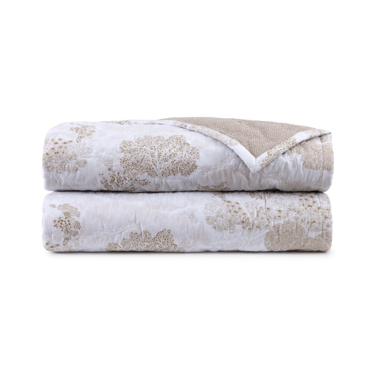 Paysages Quilted Coverlet Twin 71 x 94 Yves Delorme