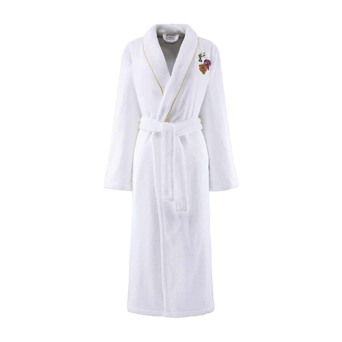 Fleurs Shawl Collar Bathrobe (Women's) by Yves Delorme - view 2