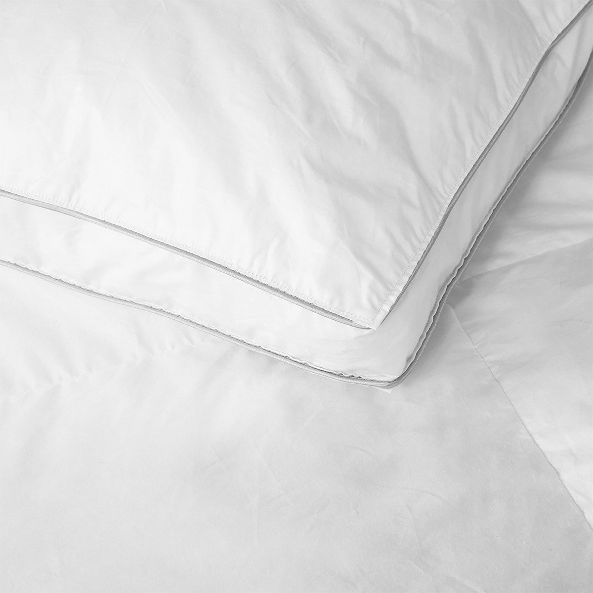 Prestige Winter Comforter by Yves Delorme King Comforter 110 x 92 - 66 oz White at FIG LINENS AND HOME 4