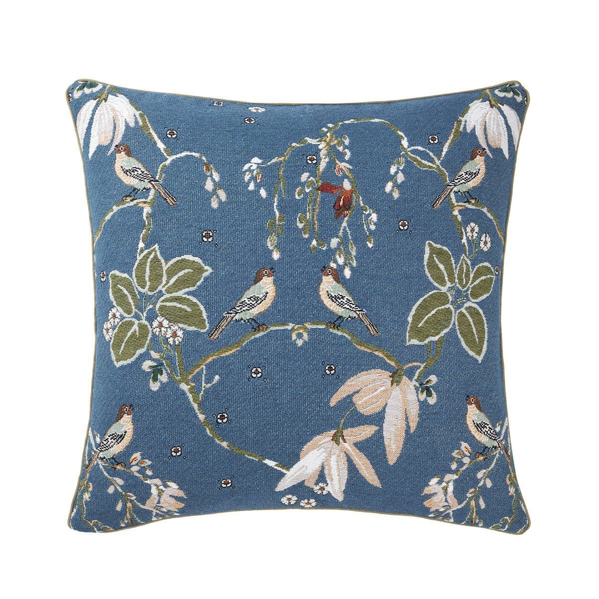 Rameau Outremer Decorative Pillow by Yves Delorme - view 1