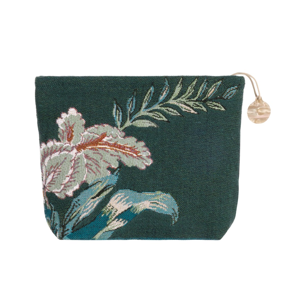 Reverie Foret Tote by Yves Delorme Tote 7" x 9" Foret at FIG LINENS AND HOME 2
