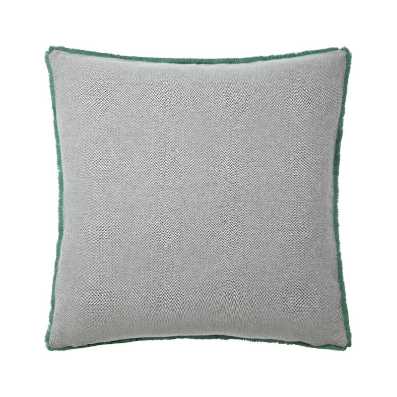 Scarlett Jade Throw Pillow | Yves Delorme 18 x 18 Decorative Pillow at Fig Linens and Home 4