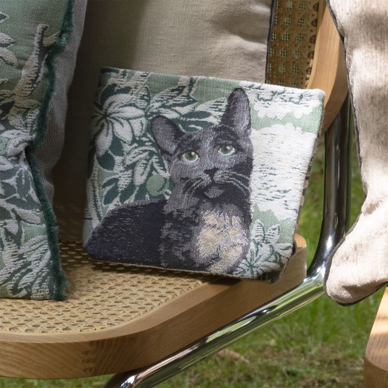 Scarlett Jade Yves Delorme Tote 7 x 9 Tote 7" x 9" Jade at FIG LINENS AND HOME 3