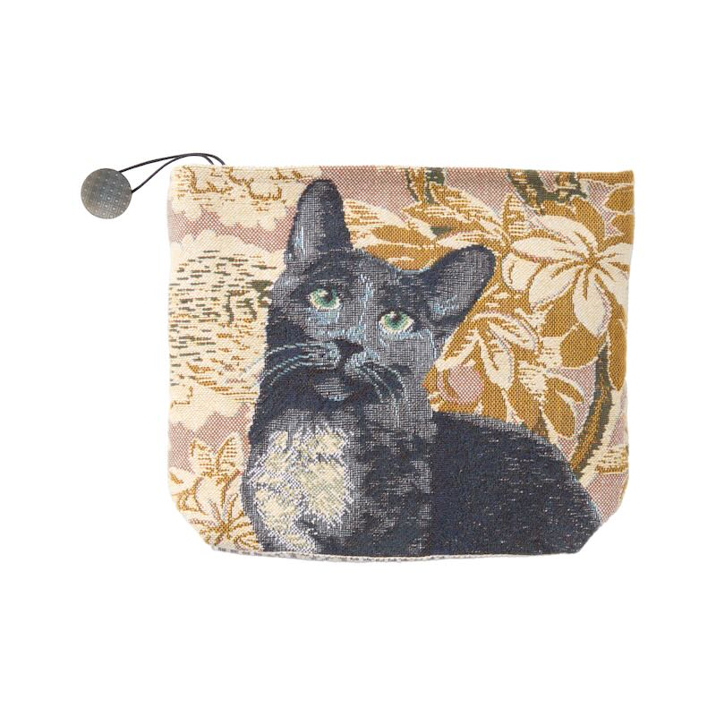 Yves Delorme Scarlett Thé Tote 7 x 9 | Cosmetic Bag or Small Pouch at Fig Linens and Home 1