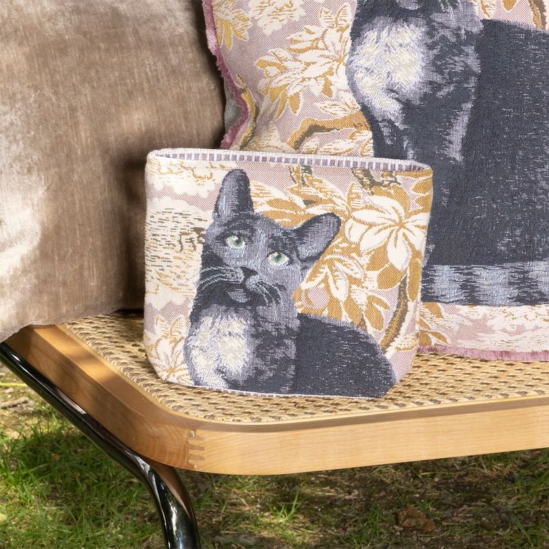 Yves Delorme Scarlett Thé Tote 7 x 9 | Cosmetic Bag or Small Pouch at Fig Linens and Home 3