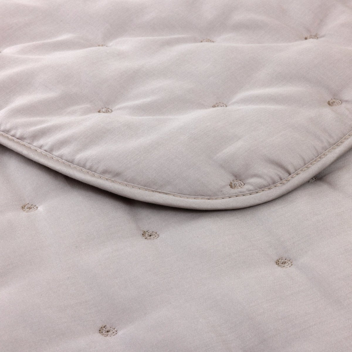 Triomphe Loutre Quilted Coverlet by Yves Delorme King Quilted Coverlet Loutre at FIG LINENS AND HOME 2