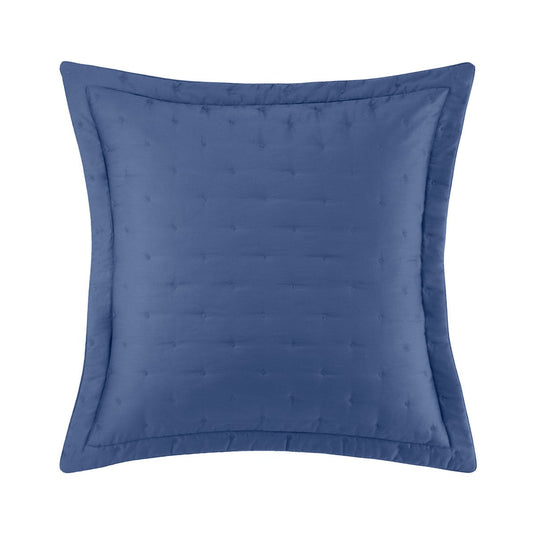 Triomphe Outremer Quilted Sham by Yves Delorme Euro Quilted Sham Outremer at FIG LINENS AND HOME 1