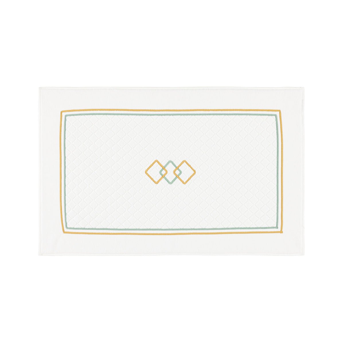 Villa Veronese and Dune Bath Mat by Yves Delorme Bath Mat 22 x 35 Veronese and Dune at FIG LINENS AND HOME 1