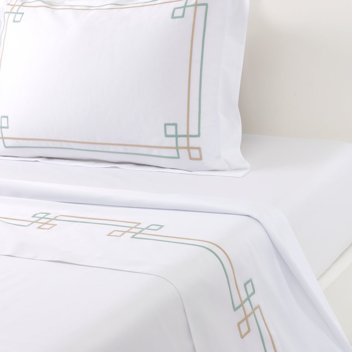 Yves Delorme VILLA Flat Sheet King at Fig Linens and Home 1