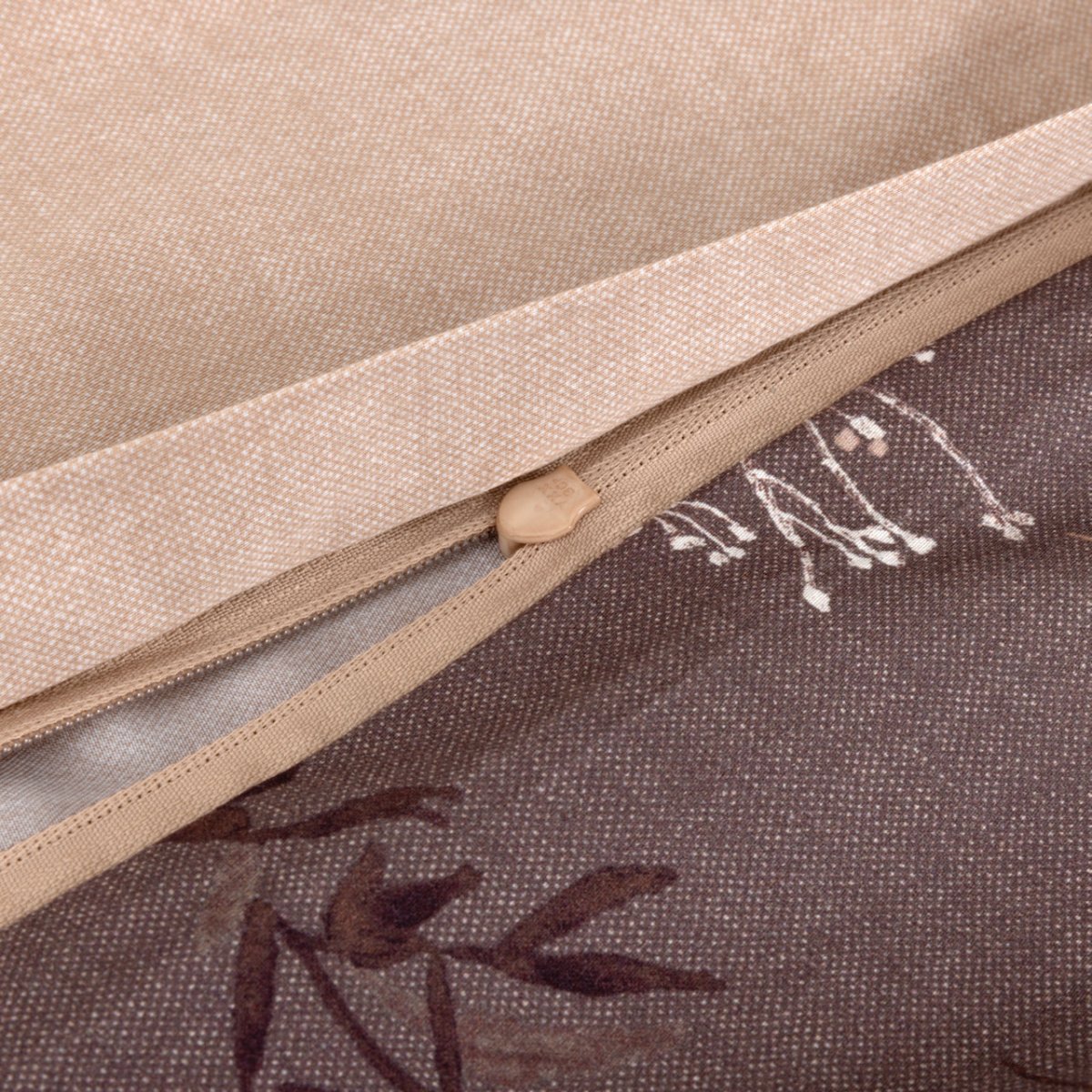 Wild Millet Duvet Cover Set by Hugo Boss Home King Duvet Cover Set Mocha at FIG LINENS AND HOME 5