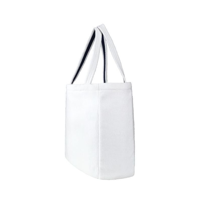 Yves Delorme Croisiere Beach Bag Beach Bag 14 x 18 Blanc at FIG LINENS AND HOME 7